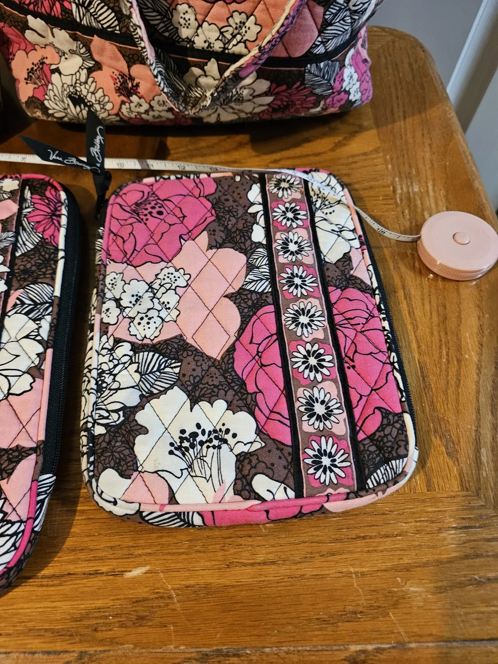 Vera Bradley Pink Floral Quilted Tablet Holder
